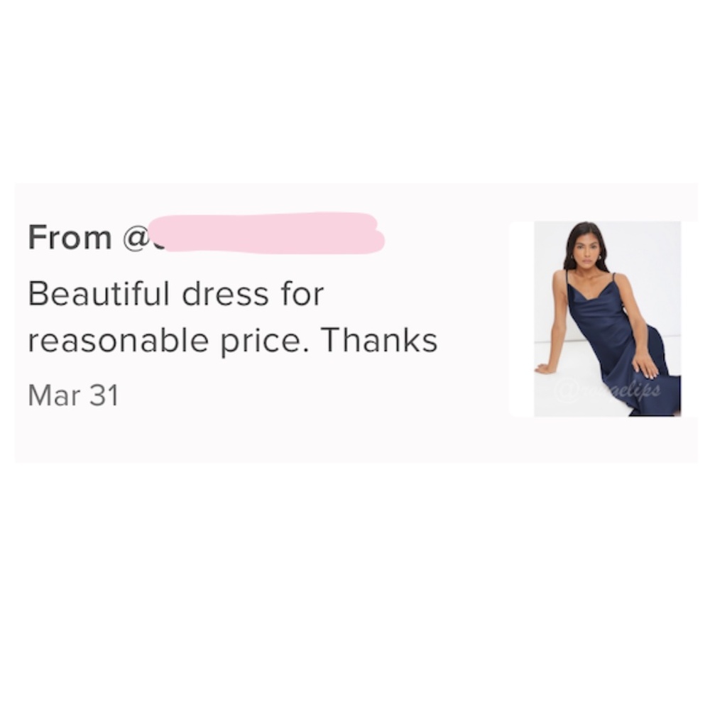Dark Blue Satin Cami Dress Midi Adjustable Spaghetti Straps - Picture 8 of 8